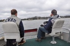 Nate and Doug watching the alumni racing
